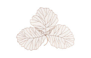 Tri Leaf Wall Art, Medium, Metal, Copper/Black | Phillips Collection - TH100859