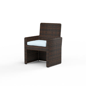 Montecito Dining Chair w/ Sunbrella Fabric - Cognac Finish | Sunset West - SW2501-1