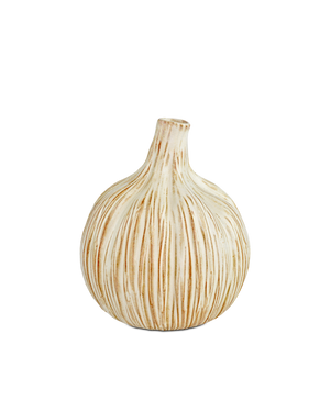 Small White Garlic Bulb | Currey & Co - 1200-0538