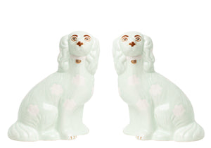 Pale Green Staffordshire Dogs