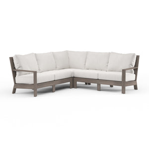 Laguna Sectional in Canvas Flax, No Welt - Driftwood | Sunset West - SW3501-SEC-FLX-STKIT