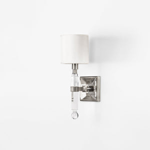 SOLA Crystal & Nickel Sconce | Decorative Crafts - 8410