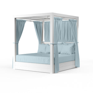 Newport Resort King Daybed w/ Sunbrella Fabric - Frost Finish | Sunset West - SW4801-DB