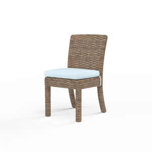 Havana Armless Dining Chair w/ Sunbrella Fabric - Tobacco Finish | Sunset West - SW1701-1A