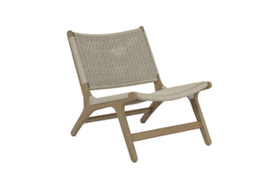 Coastal Teak Cushionless Accent Chair | Sunset West - SW5502-21LB