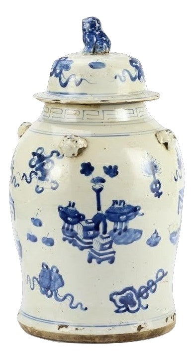 Chunky Open Field Ginger Jar | Enchanted Home - POR016