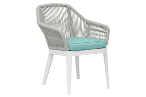 Miami Dining Chair w/ Sunbrella Fabric - Frost Finish | Sunset West - SW4401-1