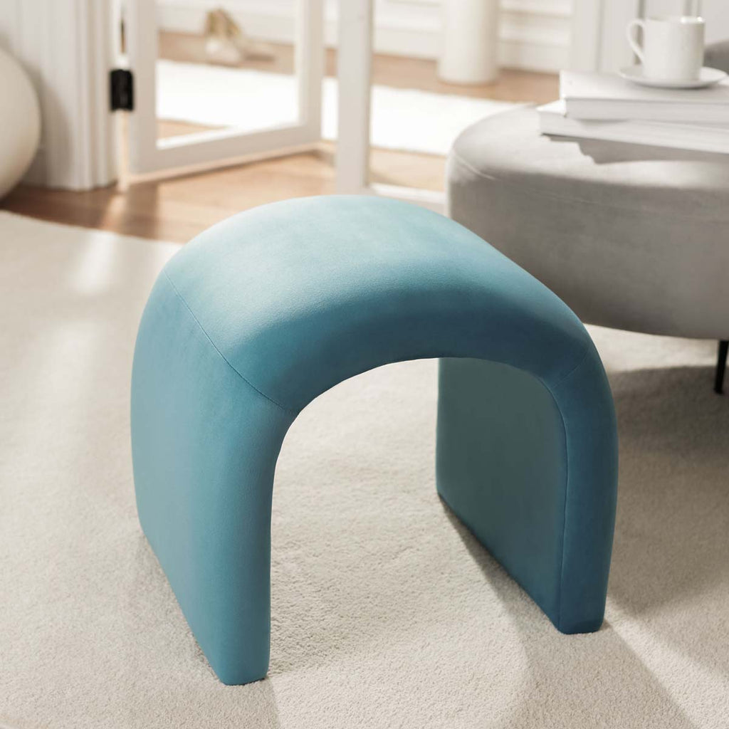 Kibo Ottoman | Safavieh - OTT1300 - Sea Blue