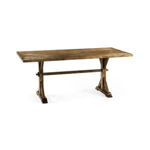 Casual Accents Medium Driftwood Dining Table 72" | Jonathan Charles Furniture - 491060-72L-DTM