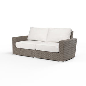 Coronado Loveseat in Canvas Flax w/ Self Welt - Driftwood | Sunset West - SW2101-22-FLAX-STKIT