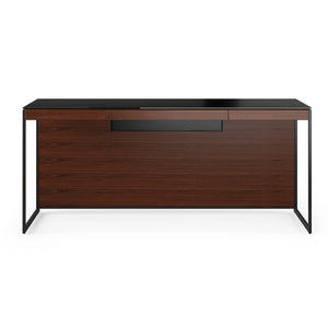Sequel 20 - Choclate & Black Modern Home Office Desk | BDI Furniture - 6101 CWL/B