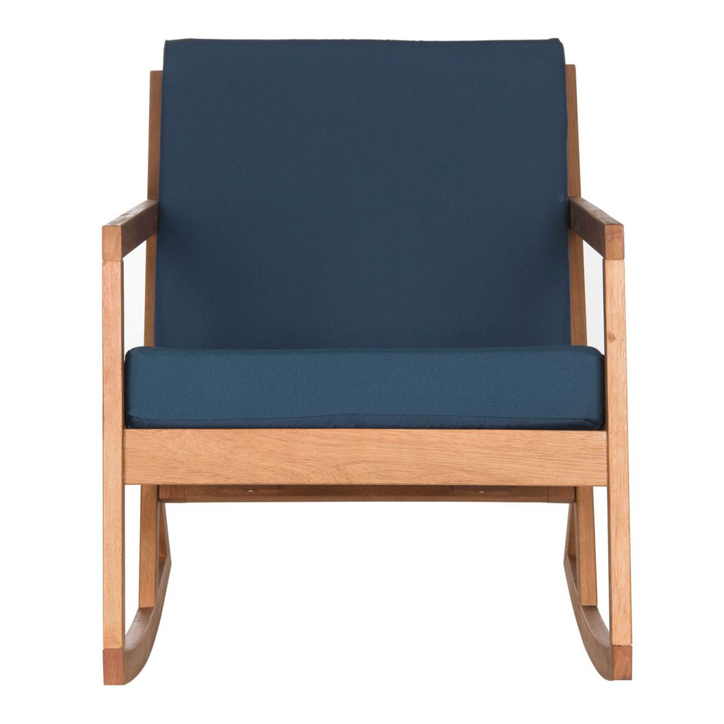 Safavieh Vernon Rocking Chair , PAT7013 - Natural/Navy