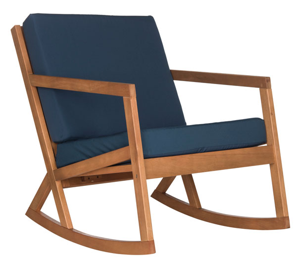 Safavieh Vernon Rocking Chair , PAT7013 - Natural/Navy