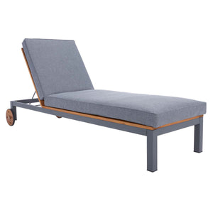 Safavieh Jackman Lounge Chair - Grey/Grey Cushion