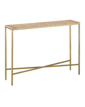Dezi Console Table - Beige | Currey & Co - 4000-0204