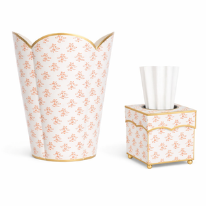 Pink Blossom Wastepaper Basket & Tissue (3 Options)
