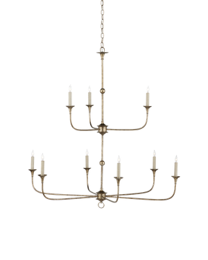 Currey & Co Nottaway Bronze Large Two-Tier Chandelier | 9000-1129