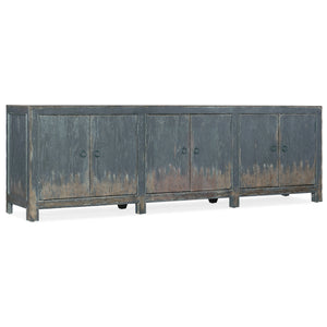 Boheme Salvator Media Console | Hooker Furniture - 5750-55489-BLU