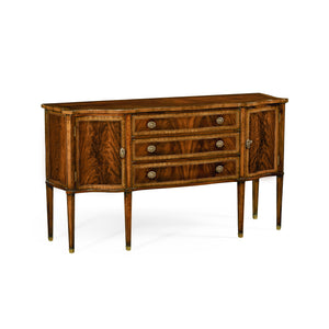 Windsor Mahogany Credenza With Curved Doors | Jonathan Charles Furniture - 492637-MAH