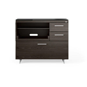 Sequel - Multifunction Storage & Printer Cabinet in Charcoal & Silver | BDI Furniture  - 6117 CRL/S