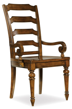 Tynecastle Ladderback Arm Chair | Hooker Furniture - 5323-75300