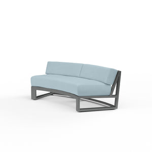 Redondo Curved Sofa w/ Sunbrella Fabric - Frost Finish | Sunset West - SW3801-CRV