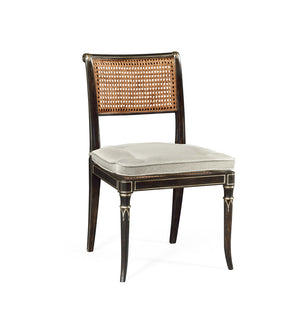 William Yeoward Linden Charcoal Wash Dining Side Chair | Jonathan Charles Furniture - 530121-SC-CHW