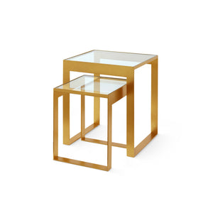 Rialto Nesting Tables Set of 2 - Gold Leaf | Villa & House - RIA-100-808