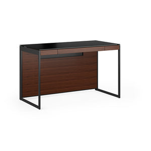 Sequel 20 6103 Chocolate & Black Small Office Desk | BDI Furniture  - 6103 CWL/B