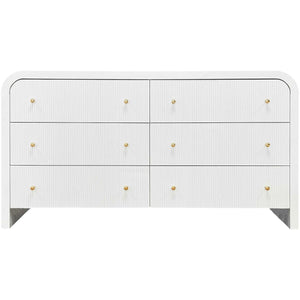 Liabella 6 Drawer Curved Dresser | Safavieh Couture – SFV2144