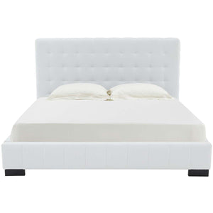 Vivaldi Tufted Linen Bed | Safavieh Couture – SFV4814