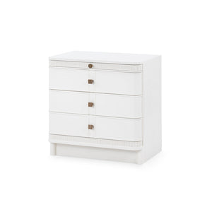 Sienna 3-Drawer Side Table - Glazed Whisper White| Villa & House - SIE-130-950-884