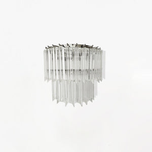SORRENTO Glass Sconce - Silver | Decorative Crafts - SEN3