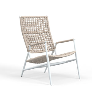 Bahia Highback Accent Chair - Cream Finish | Sunset West - SW4902-21HB