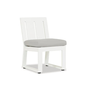 Newport Armless Dining Chair in Cast Silver, No Welt - Frost | Sunset West - SW4801-1A-SLVR-STKIT