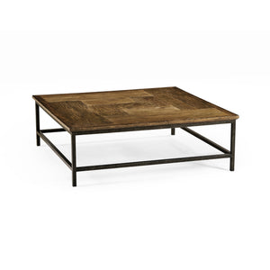 Casual Accents Medium Driftwood Square Coffee Table | Jonathan Charles Furniture - 491014-DTM