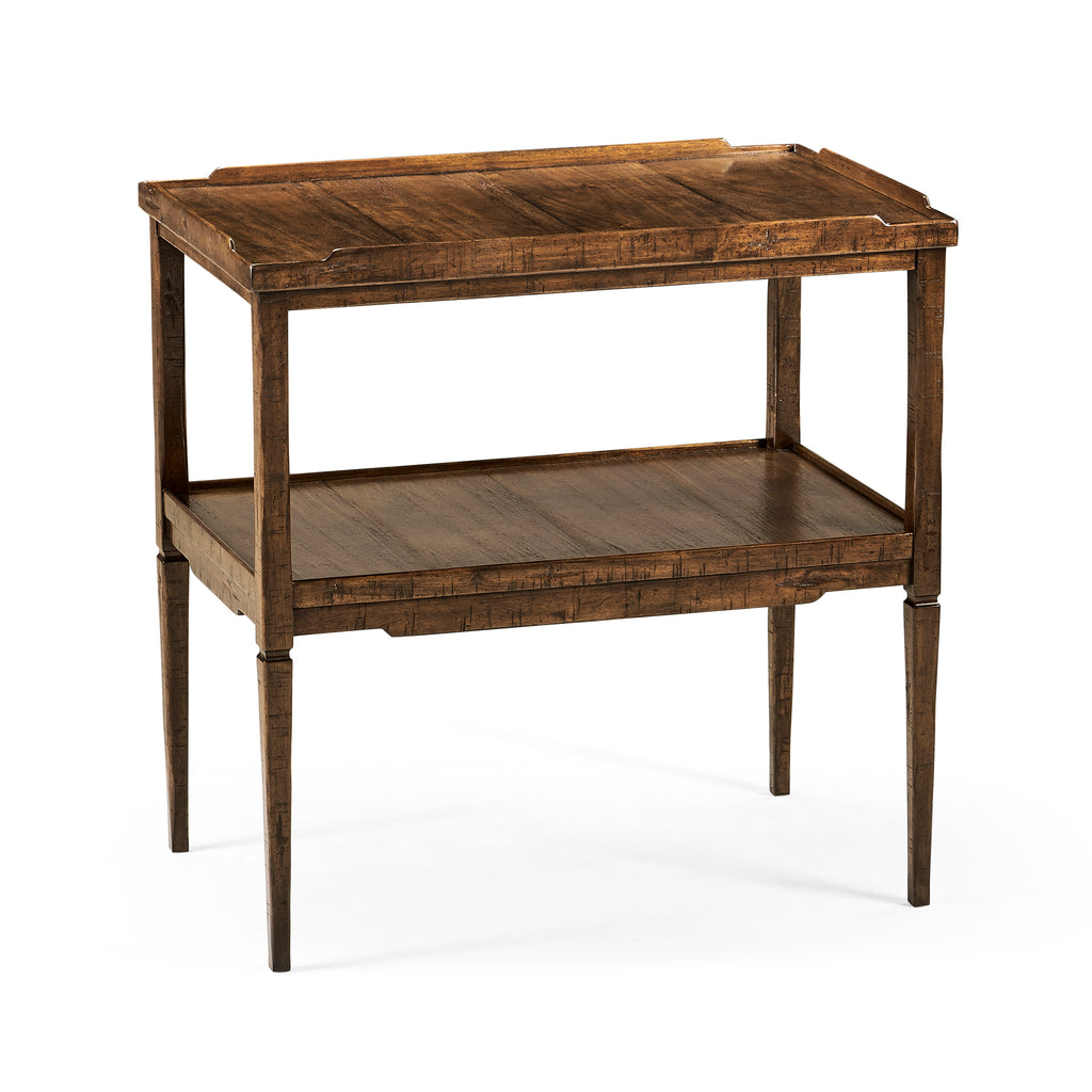 Casual Accents Country Walnut Side Table | Jonathan Charles - 491020-CFW