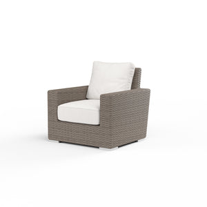 Coronado Club Chair in Canvas Flax w/ Self Welt - Driftwood | Sunset West - SW2101-21-FLAX-STKIT