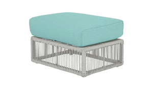 Miami Ottoman w/ Sunbrella Fabric - Frost Finish | Sunset West - SW4401-OTT
