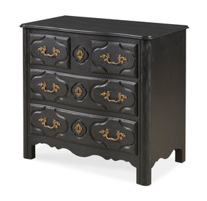 Louisxiv Nightstand-French Ebonized Noir | Century Furniture - TSA-224-V1