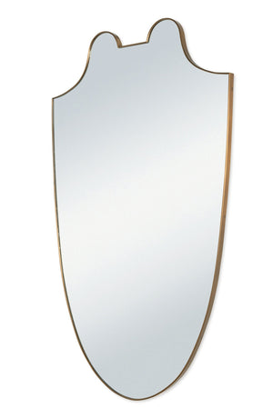 Rivoli Shield Mirror - Italian Brass | Century Furniture - TSA-232-V1