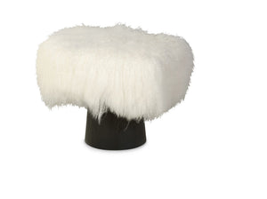 Pompiduo Italian Mongolian Lamb Stool | Century Furniture - TSA-567-V1