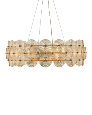 Whirlwind Large Gold Chandelier | Currey & Co - 9000-1462