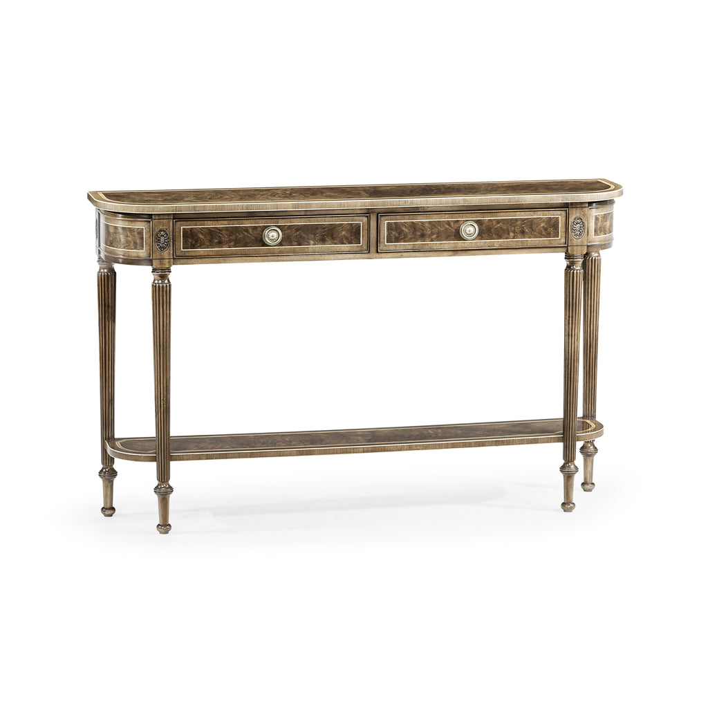 Buckingham Classic Regency Style Bleached Mahogany Console Table | Jonathan Charles - 494600-MBL