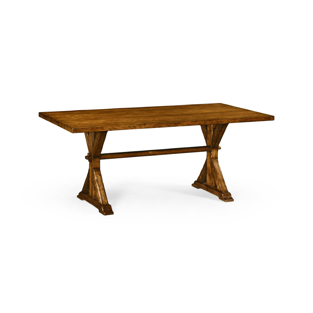 Casually Country Walnut Dining Table | Jonathan Charles - 491060-72L-CFW