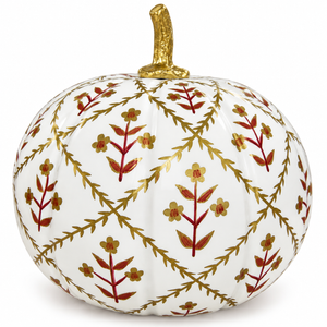 Gold Garden Trellis Pumpkin