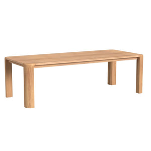 Natural Teak 96" Dining Table - Light Wood | Sunset West - SW5706-T96