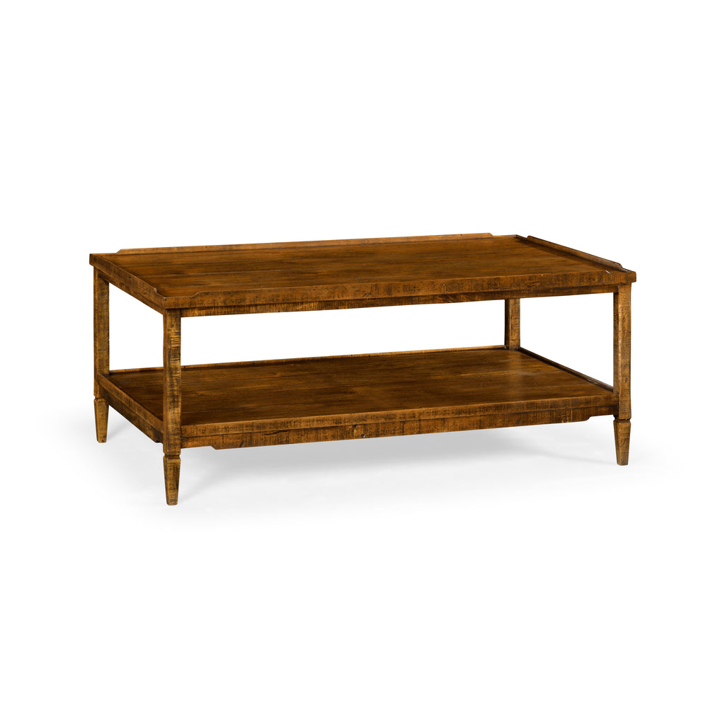 Casual Accents Country Walnut Cocktail Table | Jonathan Charles - 491021-CFW