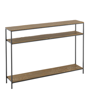 Lathi Brass Console Table | Currey & Co - 4000-0200
