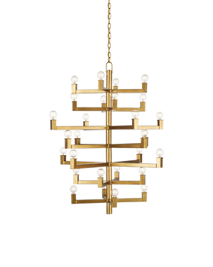 Currey & Co Andre Medium Brass Chandelier | 9000-0920